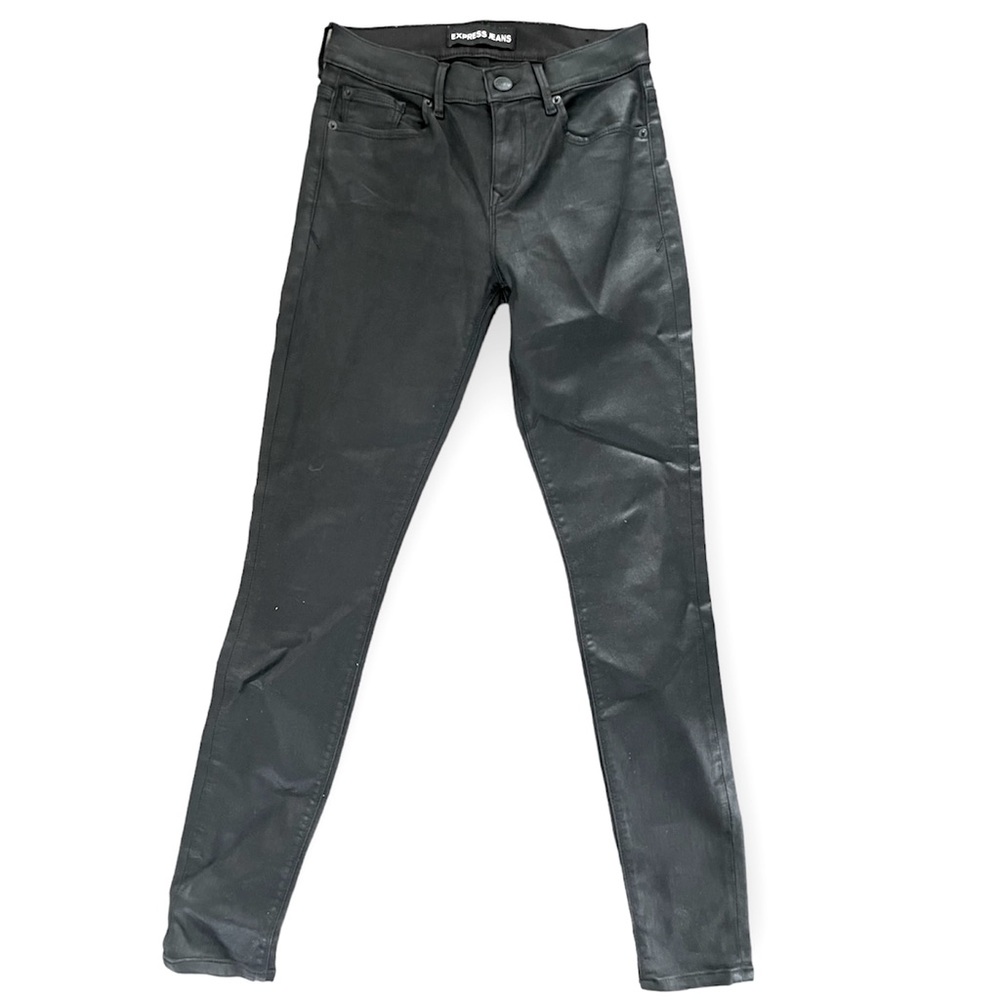 EXPRESS Black Mid Rise Jegging Liquid Legging Women’s size 2